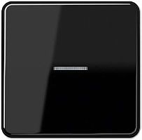 Лицевая панель Jung CD500 для 1-кл. выключателя с подсветкой черный картинка